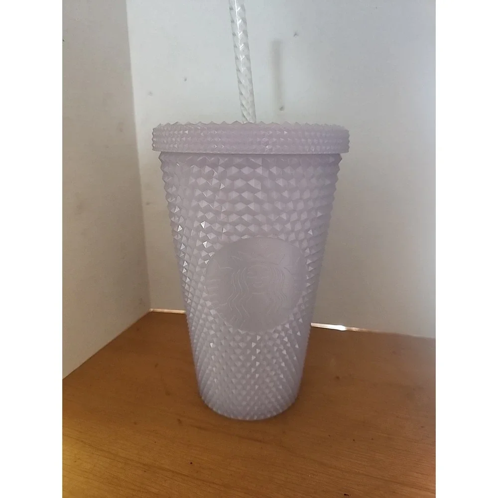 2021 Starbucks Holiday Winter Iced Lilac 16 oz Cold‎ Cup Tumbler Studded